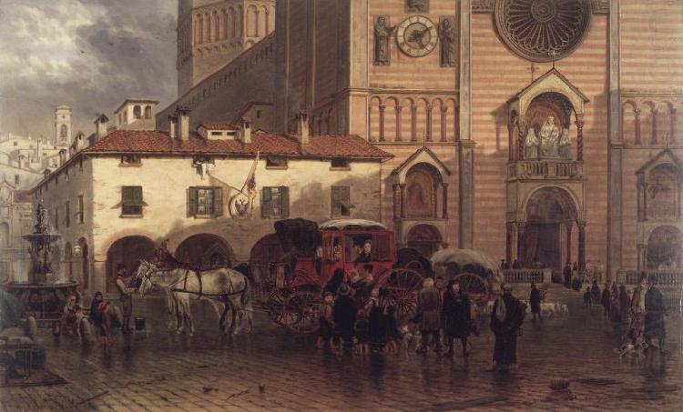 Edward lamson Henry The Cathedral of Piacenza china oil painting image